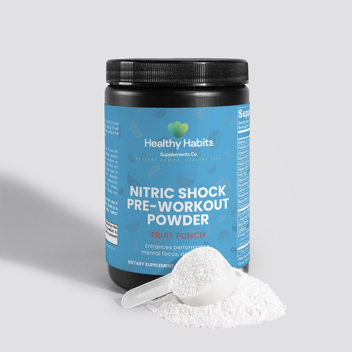 Nitric Shock Pre-Workout Powder (Fruit Punch)