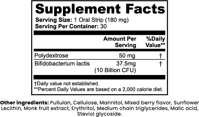 Probiotic + Metabolism Oral Strips