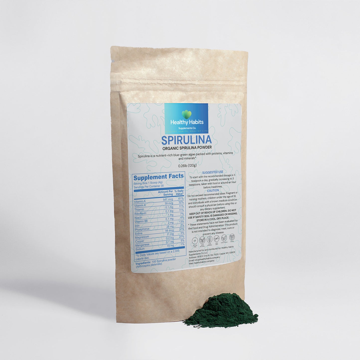 Organic Spirulina Powder