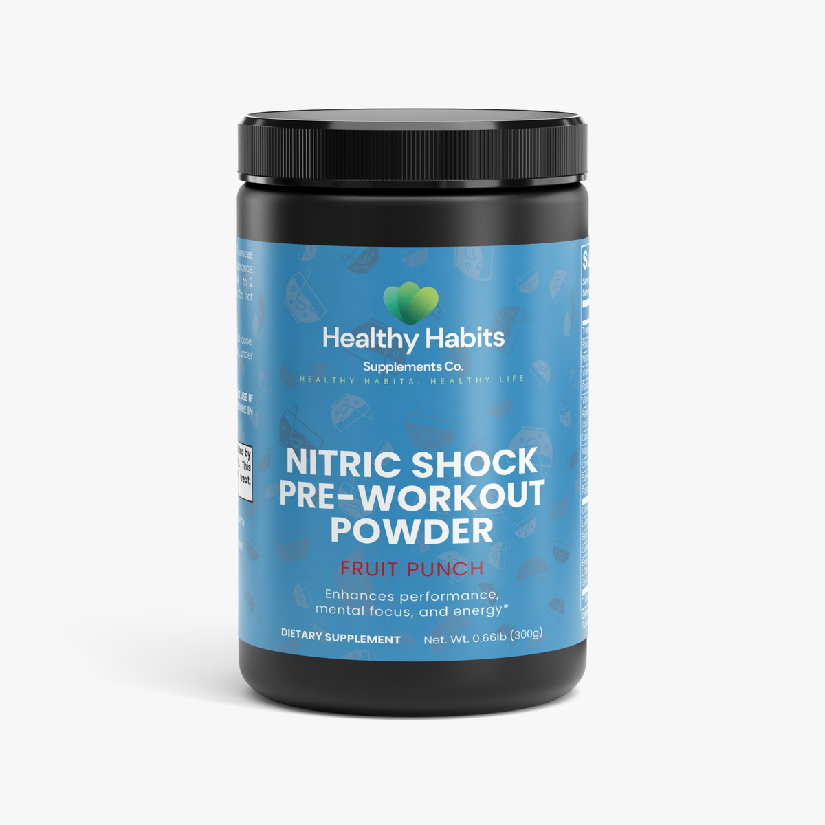 Nitric Shock Pre-Workout Powder (Fruit Punch)