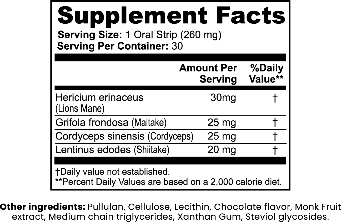 Mushroom Focus Oral Strips